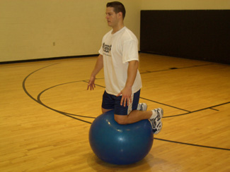 gym ball balance