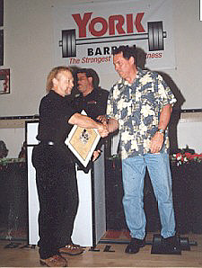 Rickey Dale Crain Accepting Induction Into the Powerlifting Hall of Fame