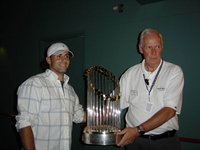 Will Groff With World Series Trophy