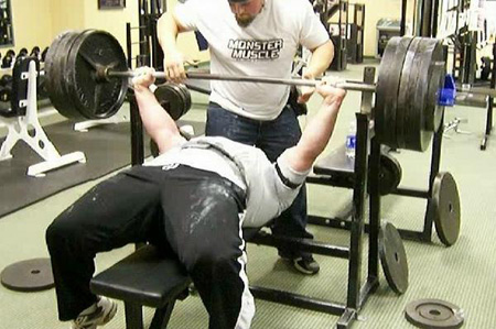 454 unequipped bench press by Steve Birdsong