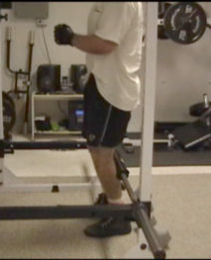 Braced Leg Squats...A Compound Exercise