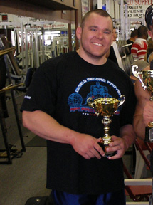 Clint has more than his fair share of powerlifting trophies