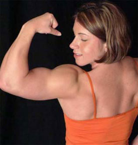 Female Powerlifter Laura Phelps