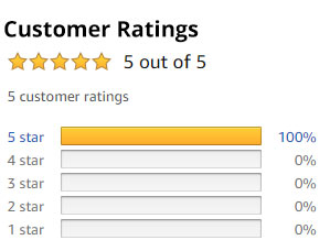 Five 5 star ratings