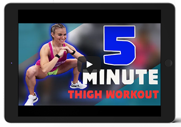 The 5 Minute Thigh Workout video and manual