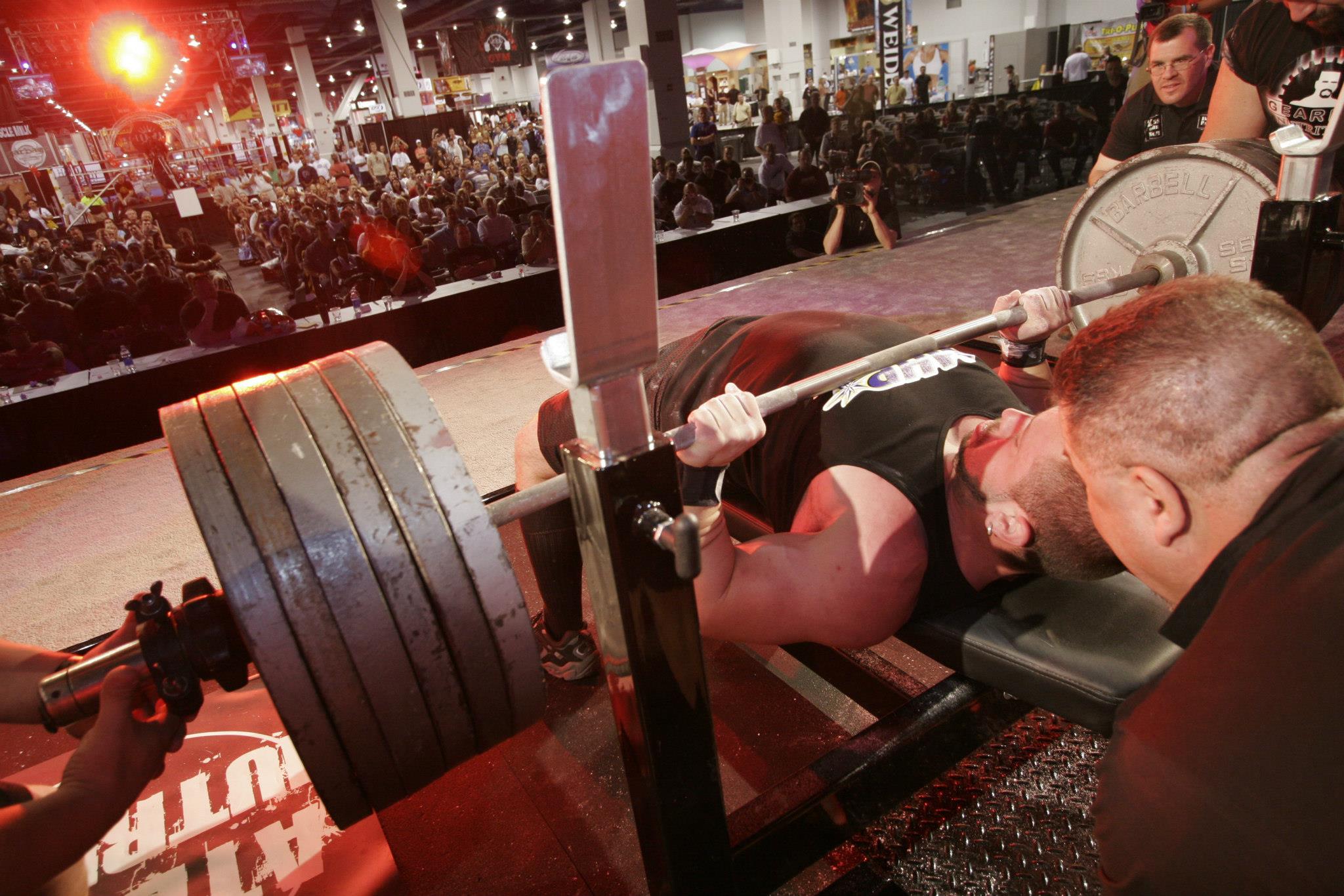 The Powerlifter Bench Presses